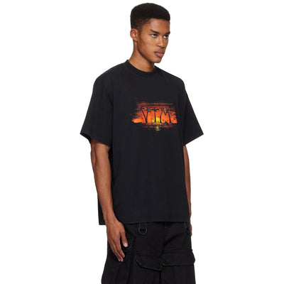 Vetements T-Shirt Palm Tree Black