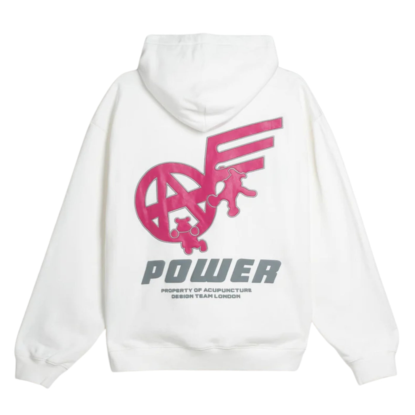 Acupuncture Hooded Sweater White-Red