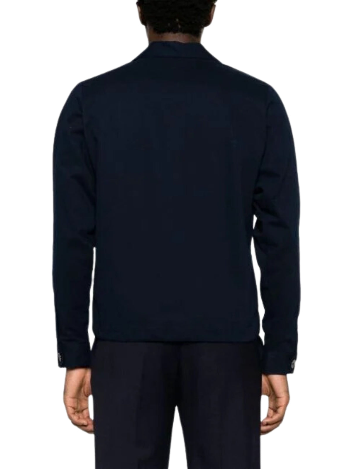 Ami Shirt Chest Pocket Overshirt Navy