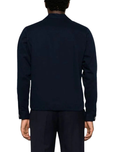 Ami Shirt Chest Pocket Overshirt Navy