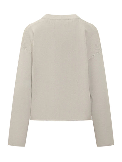 Ami Sweater Logo Chalk