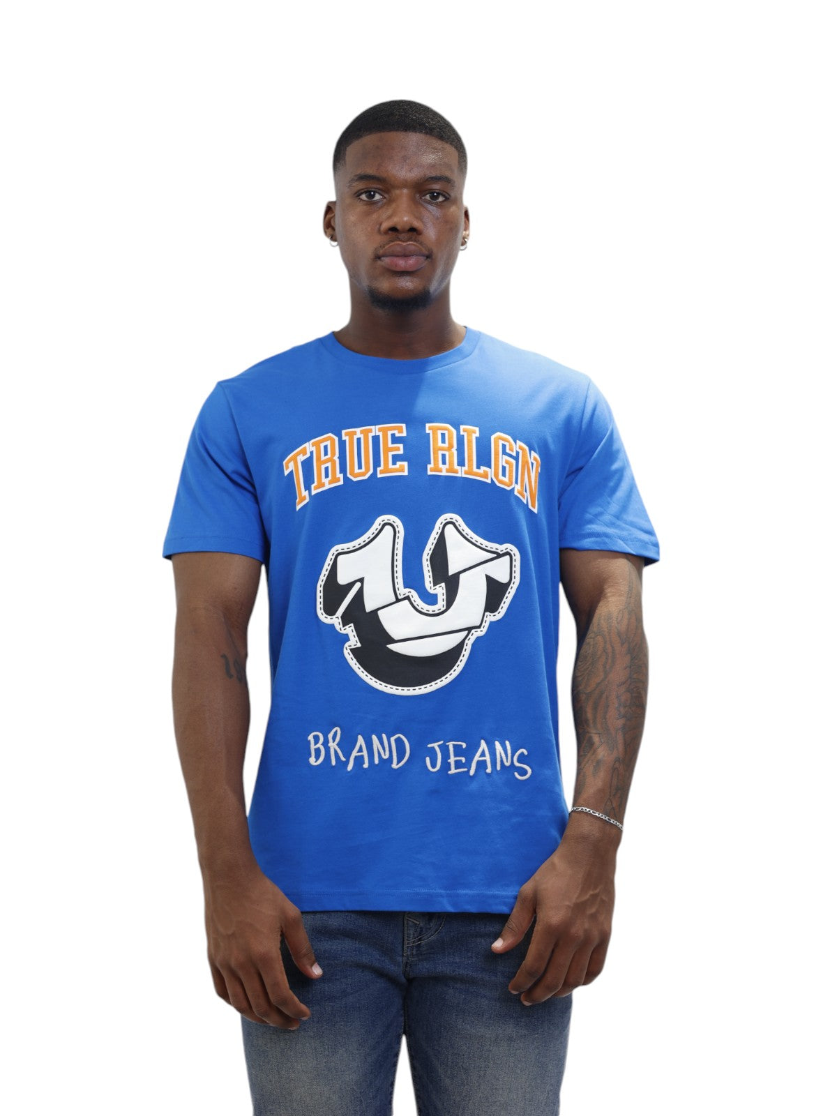 True Religion Embro T-Shirt Imperial Blue
