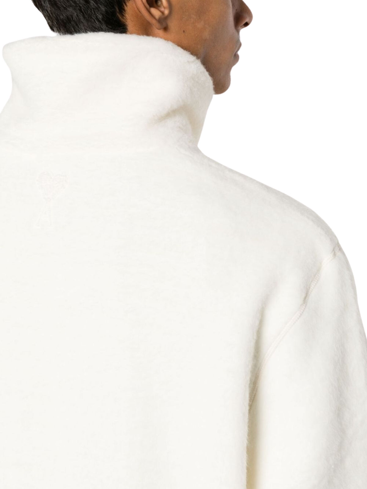 Ami Sweater Half Zip White