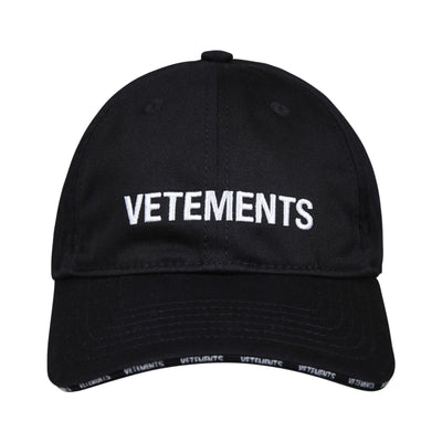 Vetements Cap Logo Black