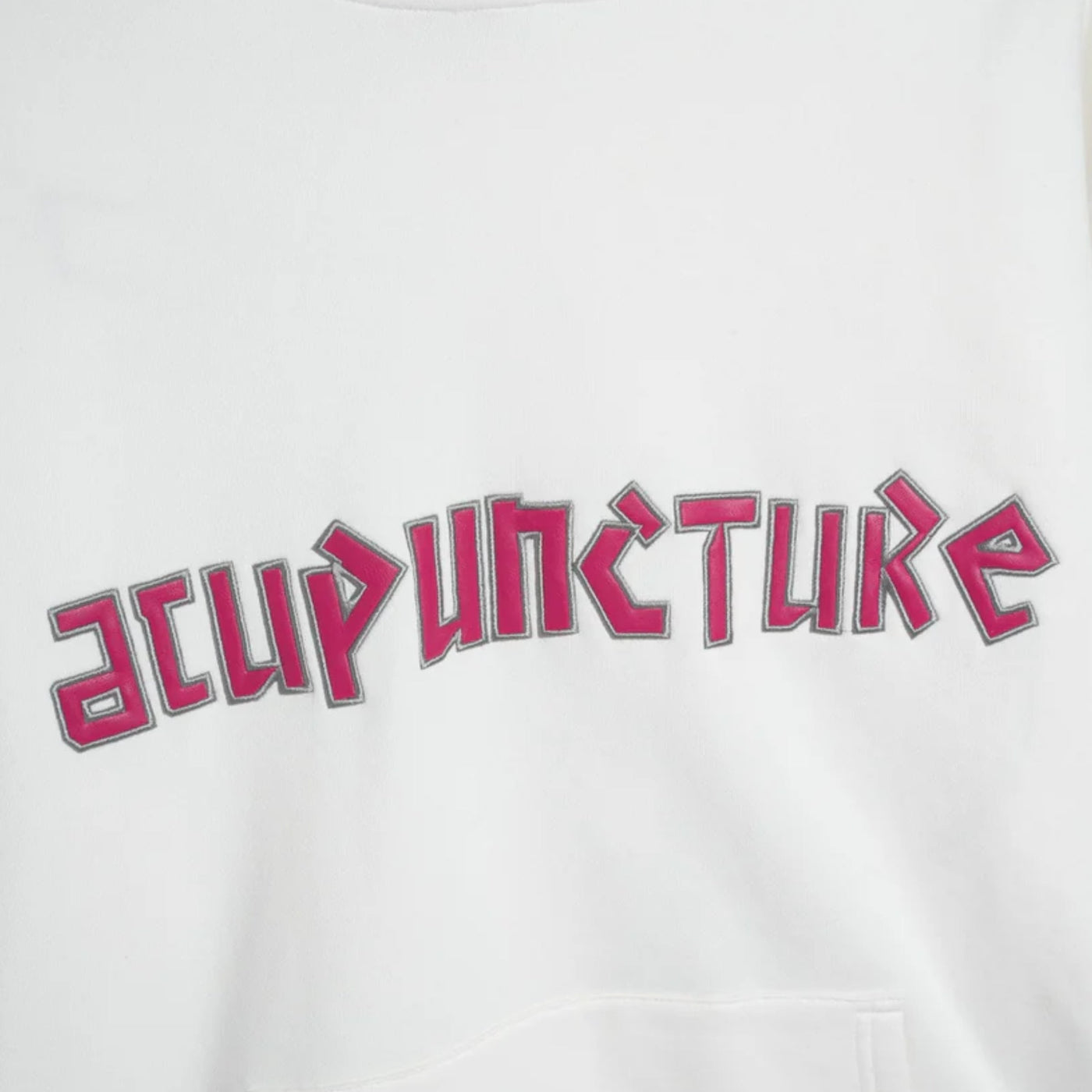 Acupuncture Hooded Sweater White-Red