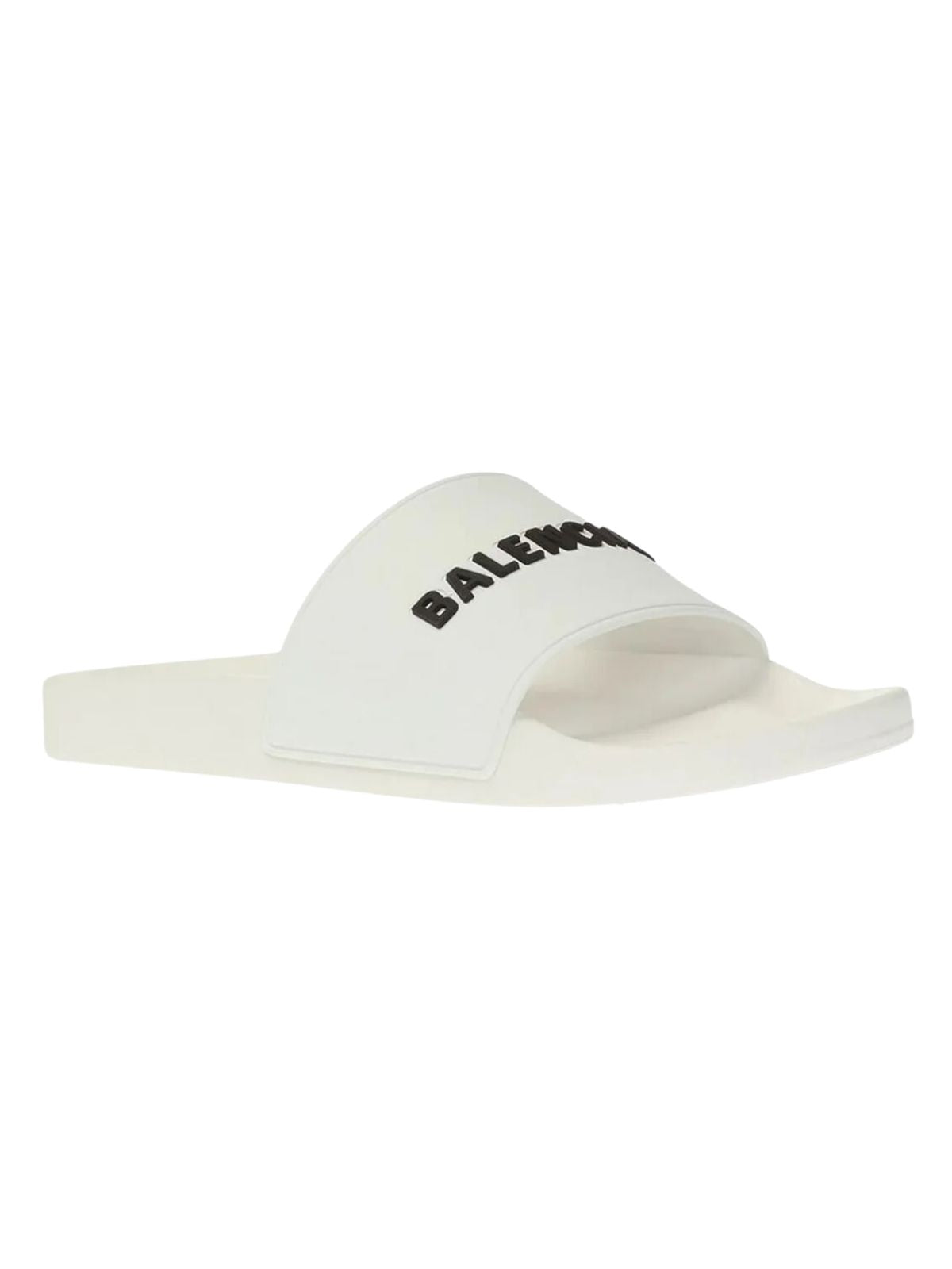 Balenciaga Slide Logo White