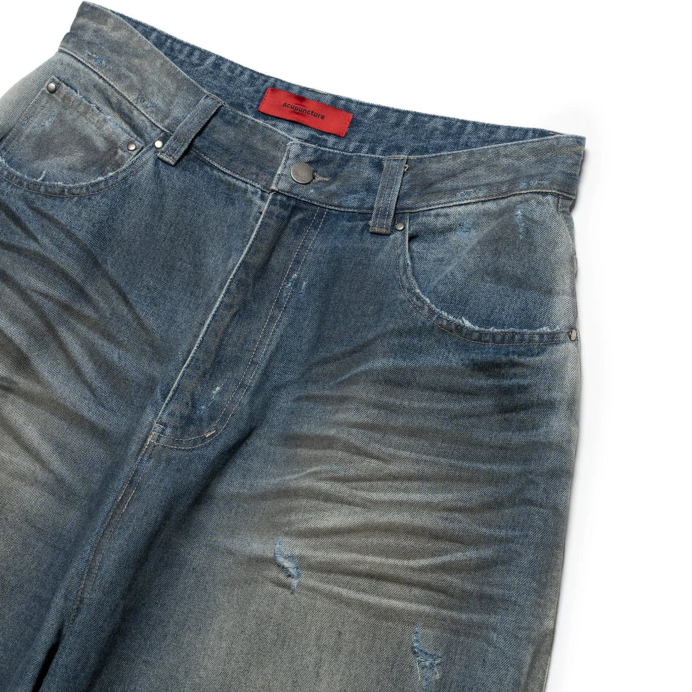 Acupuncture Jeans Ripped Blue