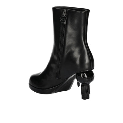Karl Lagerfeld Heel Ikon Island Midi Zip Black