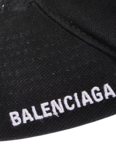 Balenciaga Cap Worn Black