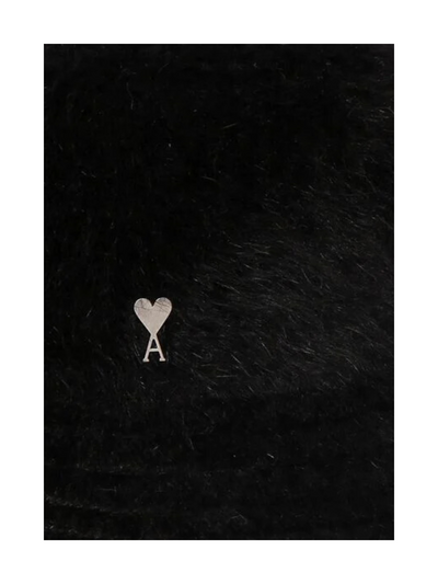 Ami Bucket Hat Fluffy Logo Black