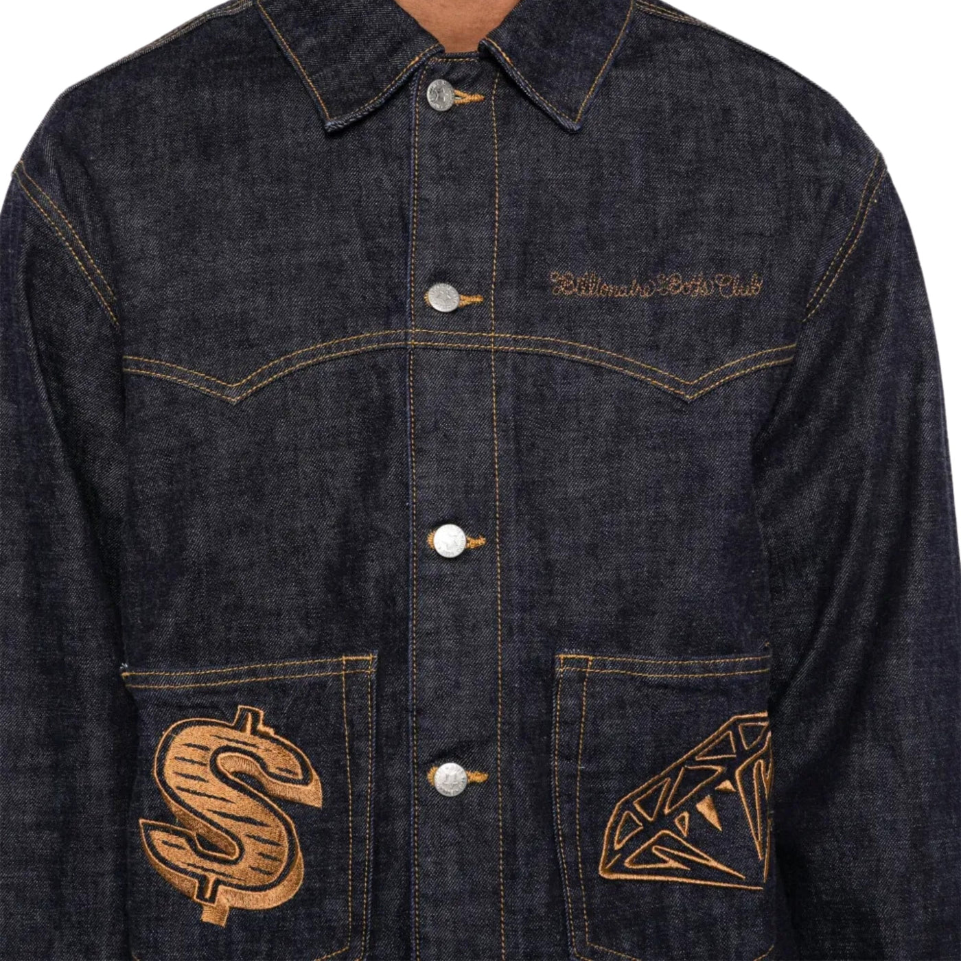 Billionaire Boys Club Jacket Diamonds & Dollars Pocket Logo Indigo