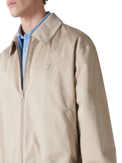 Ami Jacket Logo Light Beige
