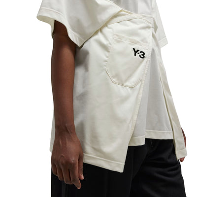 Y-3 Ladies T-Shirt Closure White