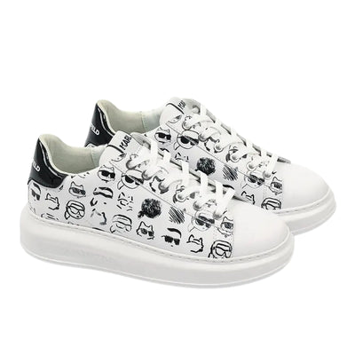 Karl Lagerfeld Sneaker Nft Kapri Graffiti White-Black