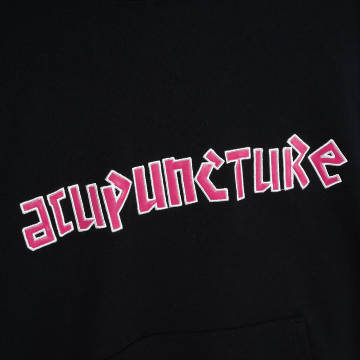 Acupuncture Hooded Sweater Black-Red