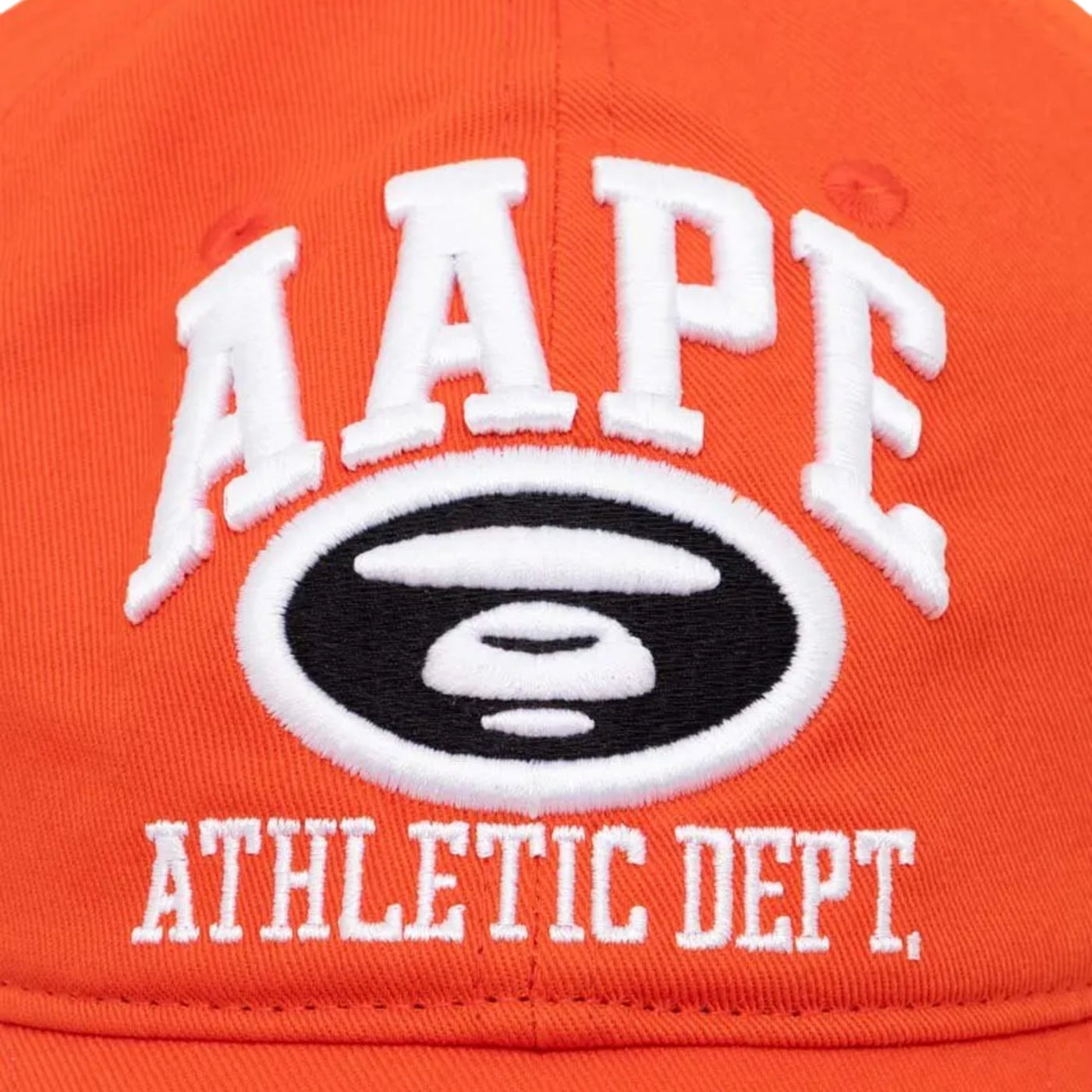 Aape Cap Athletic Dept Logo Orange