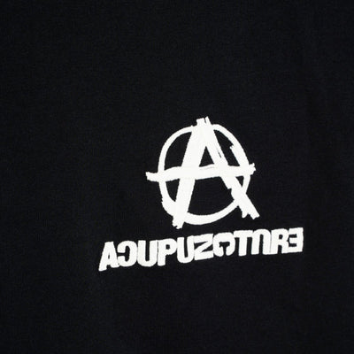 Acupuncture T-Shirt A Logo Black-White