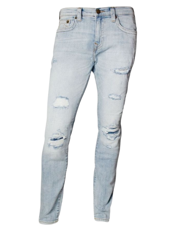 True Religion Jean Ultra Skinny Whitley Avenue Rip Blue