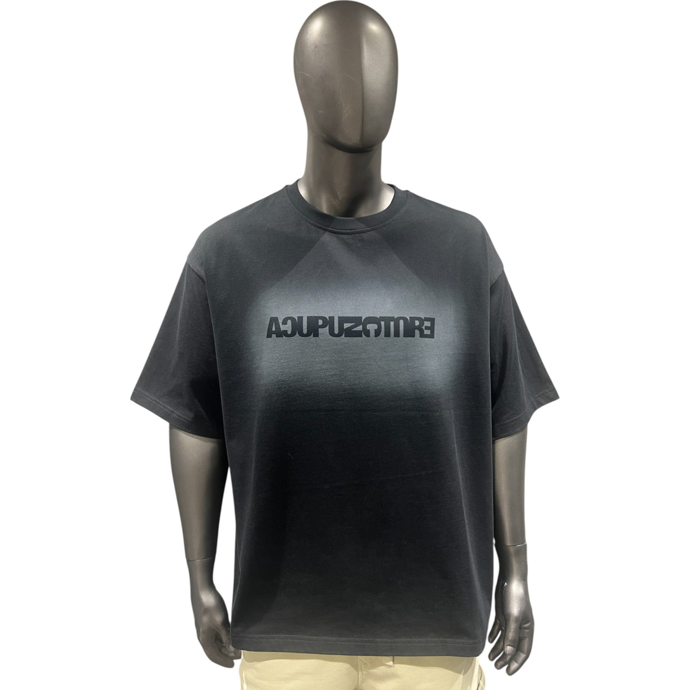 Acupuncture T-Shirt Reverse Logo Black