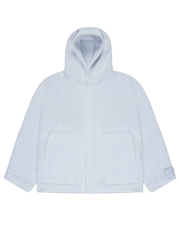 Bally Jacket Logo Hoodie Bbay Blue