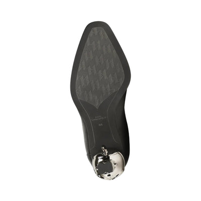 Karl Lagerfeld Heel Ikon Zip Ankle Black