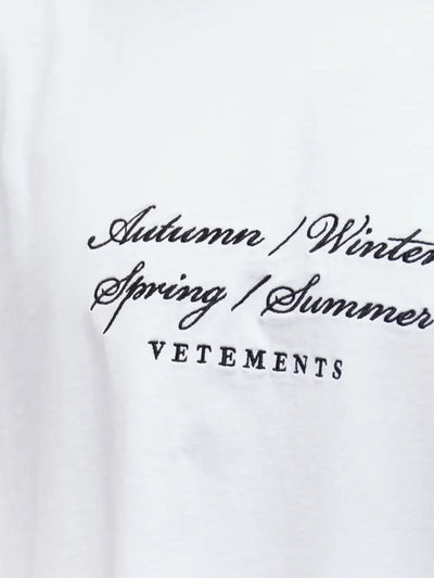 Vetements T-Shirt Seasons White
