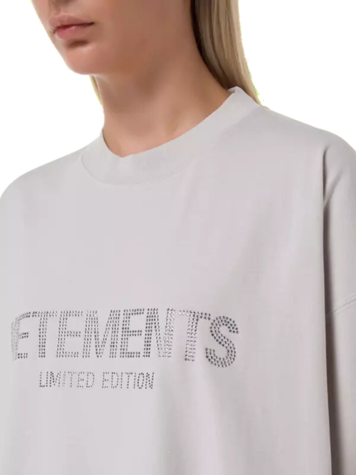 Vetements T-Shirt Limited Crystal Grey