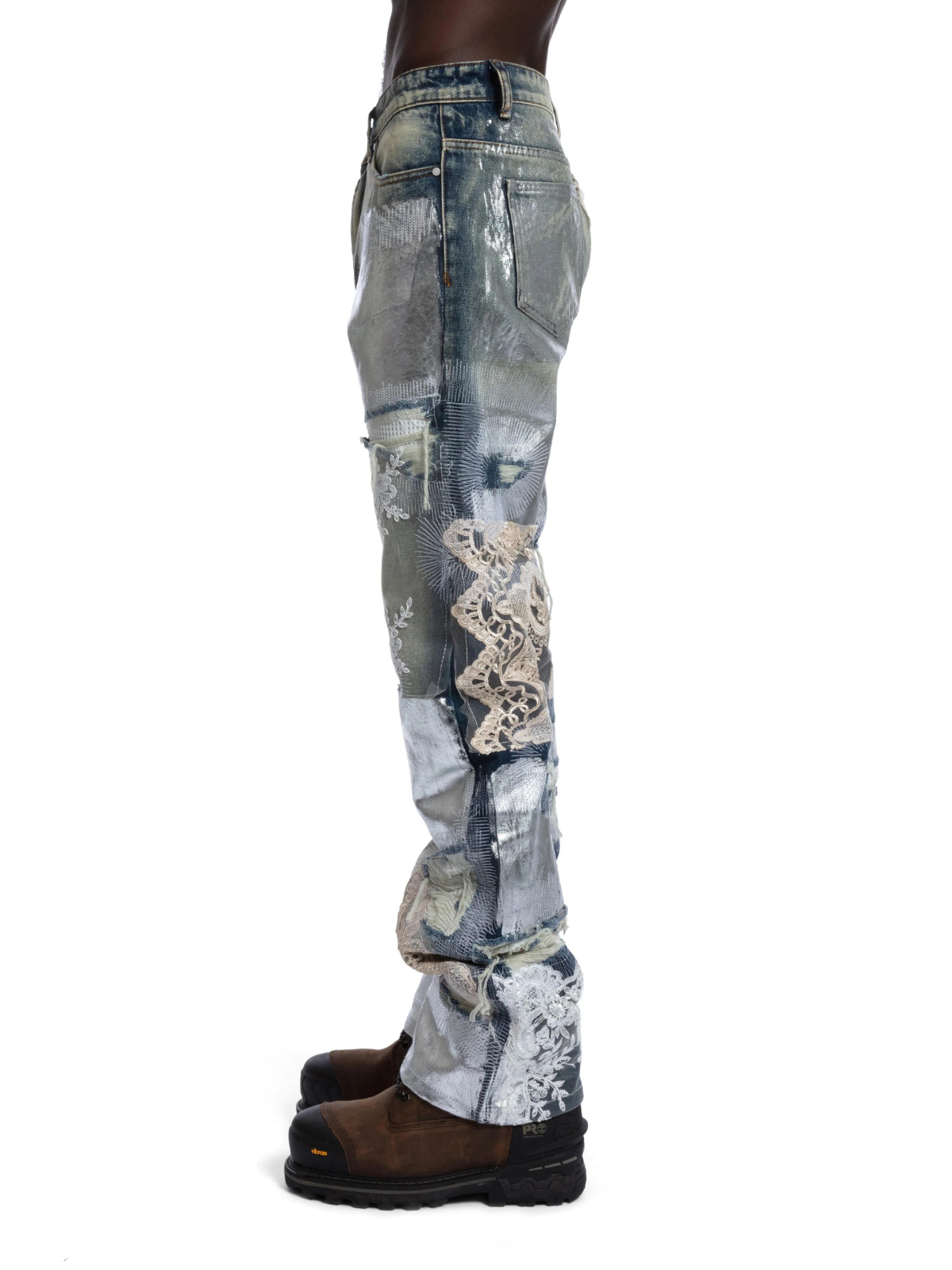 Who Decides War Jeans Metal Lace Denim