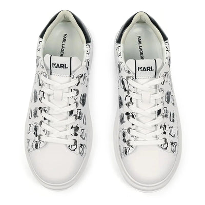 Karl Lagerfeld Sneaker Nft Kapri Graffiti White-Black