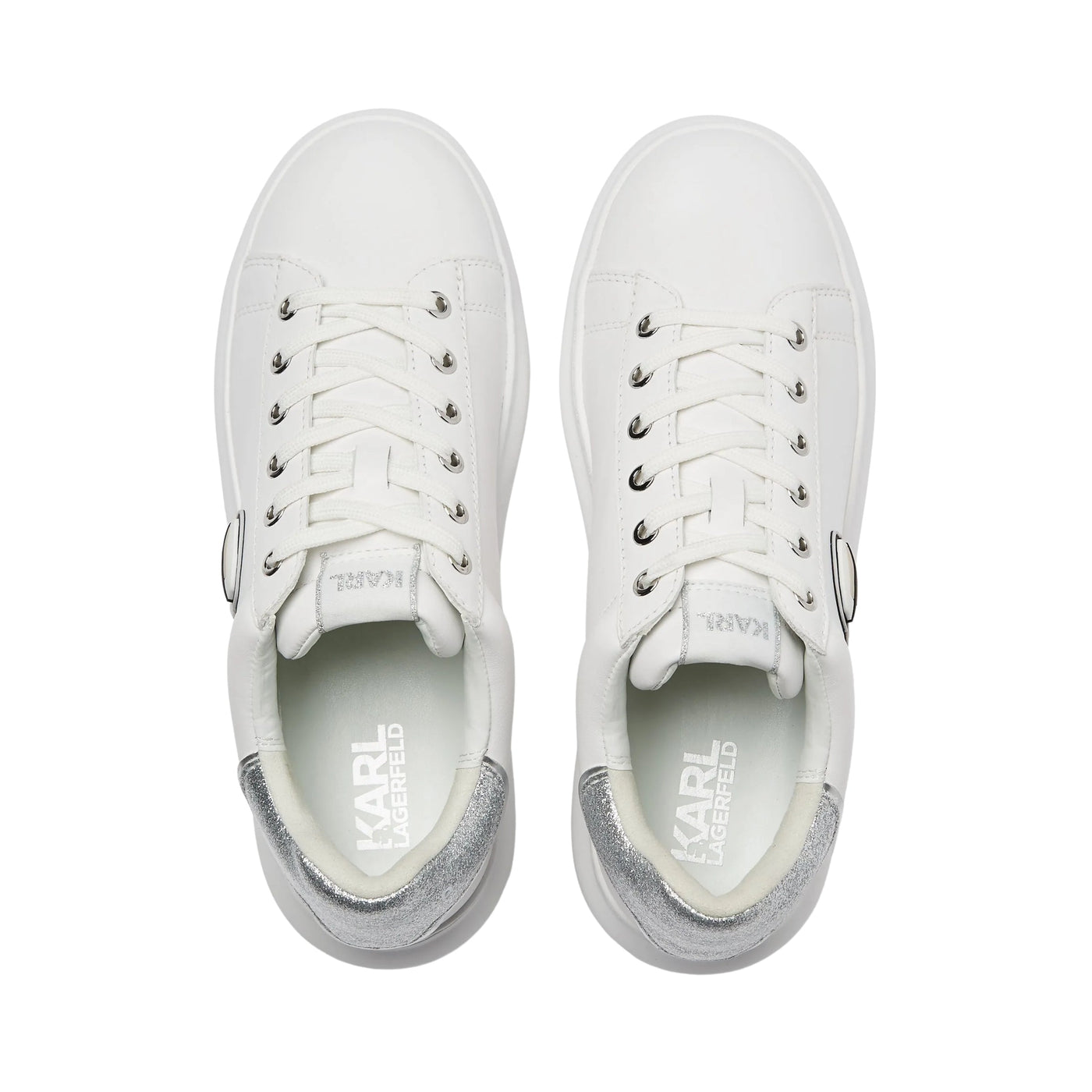 Karl Lagerfeld Sneaker Kapri White-Silver