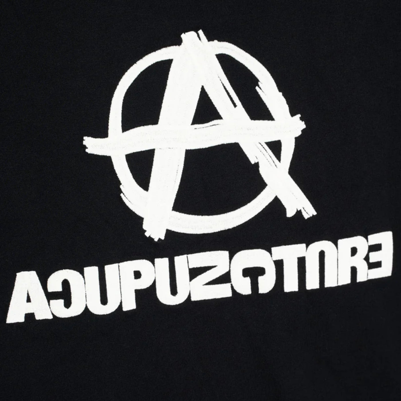 Acupuncture T-Shirt A Logo Black-White