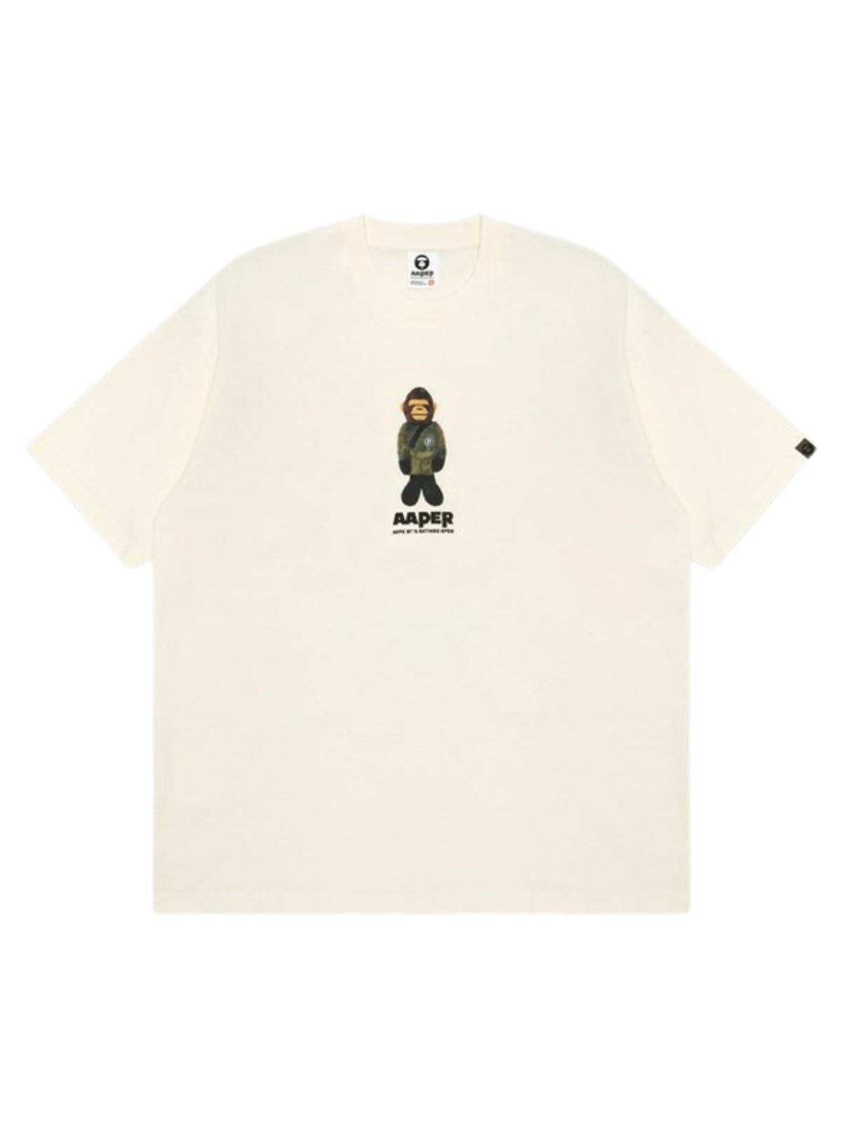 Aape T-Shirt Logo Ivory