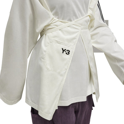 Y-3 Ladies T-Shirt L/S Closure Off-White