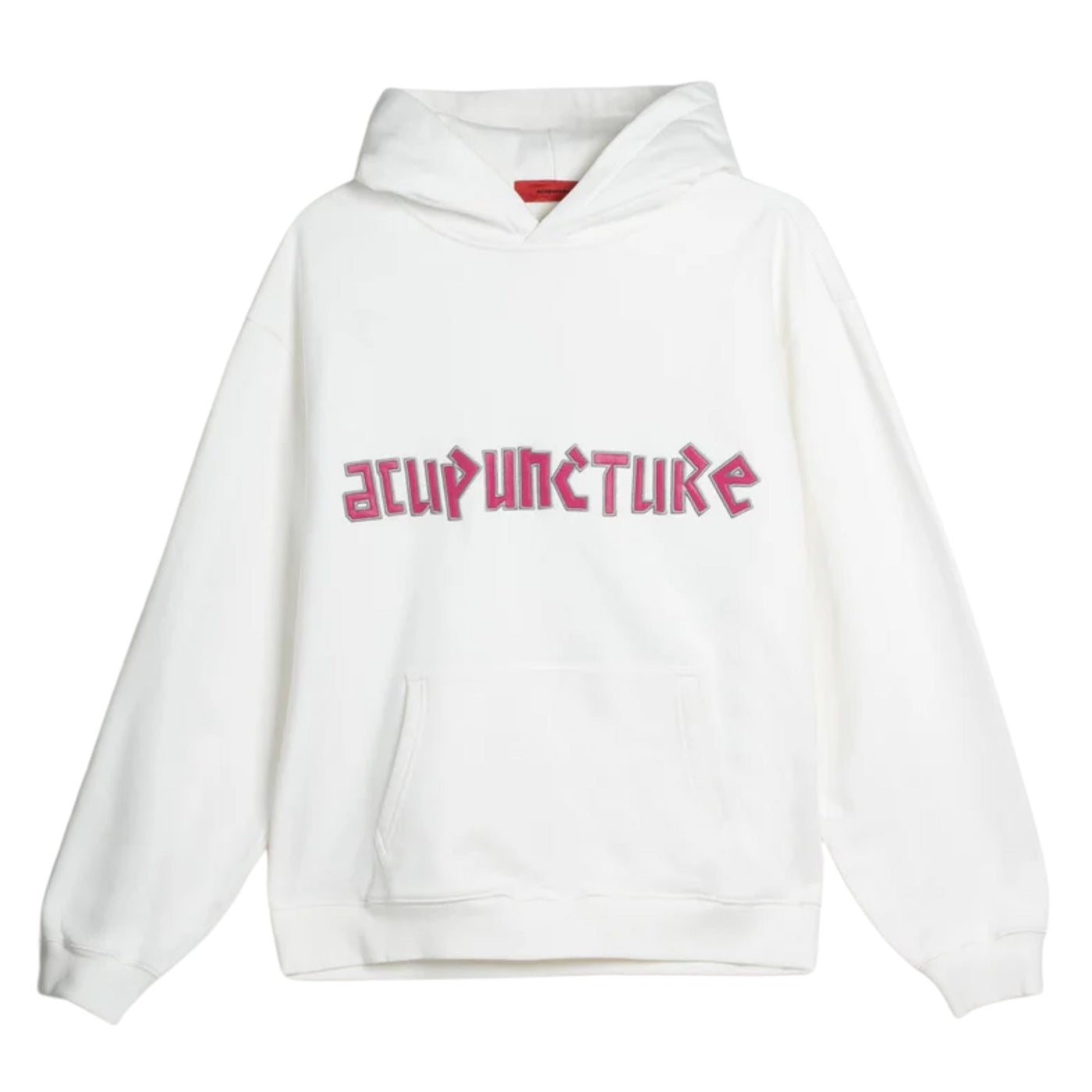 Acupuncture Hooded Sweater White-Red