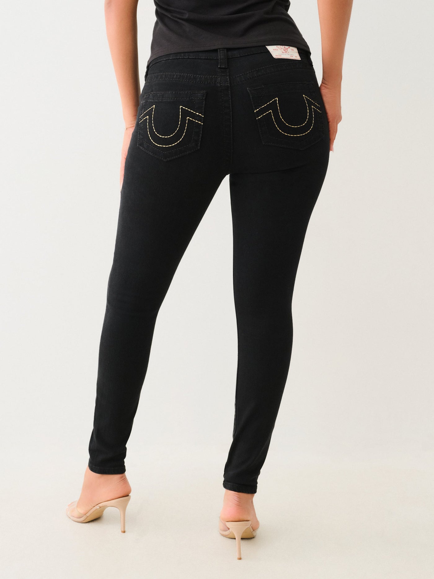 True Religion Jennie Big T Mr Lurex Skinny 2Sb Black Rinse