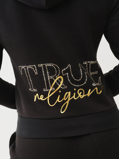 True Religion True Zip Hoodie Jet Black