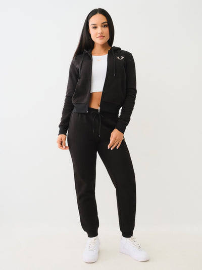 True Religion True Zip Hoodie Jet Black