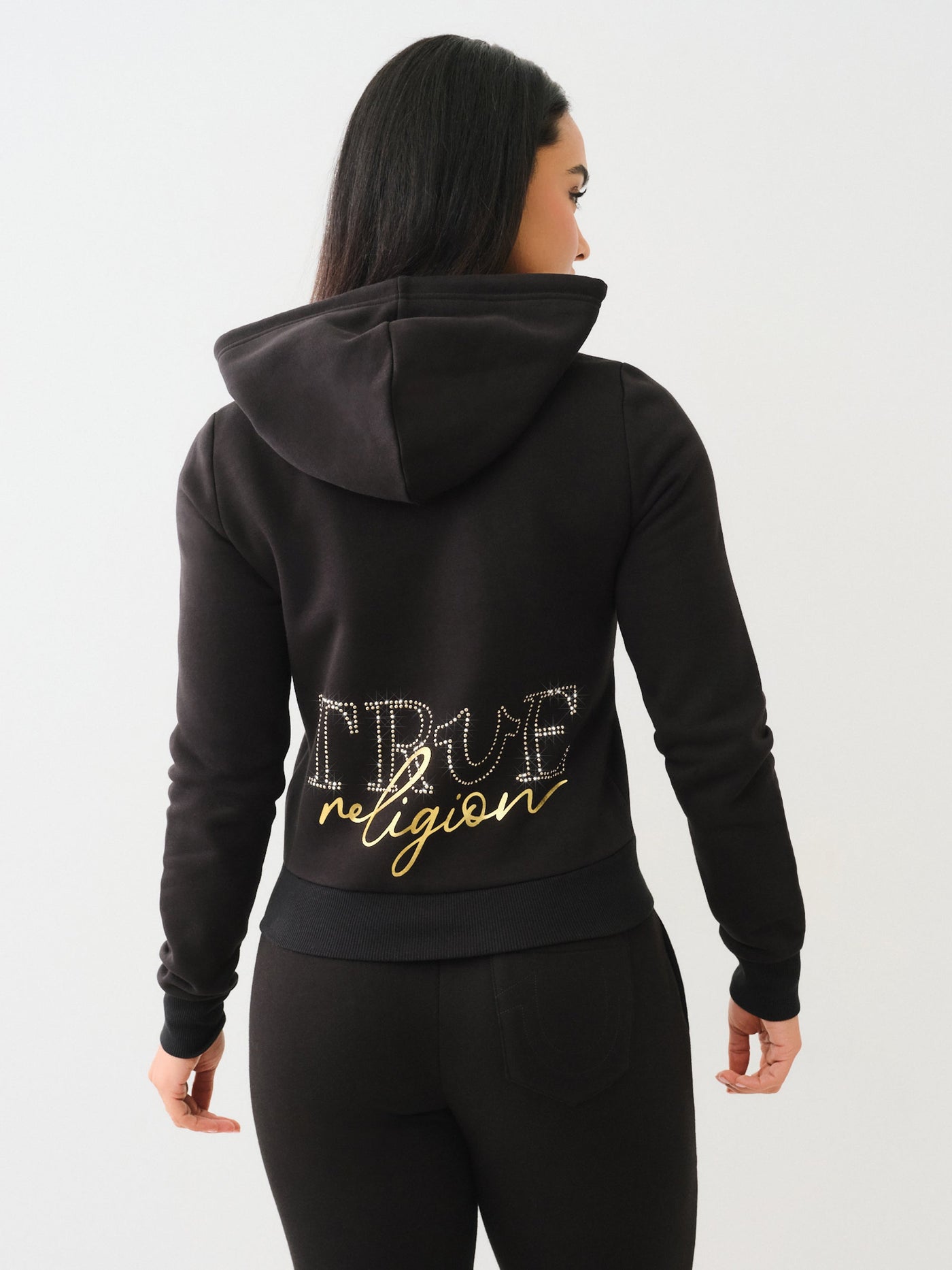 True Religion True Zip Hoodie Jet Black