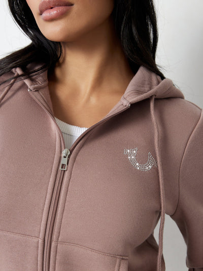 True Religion True Zip Hoodie Antler