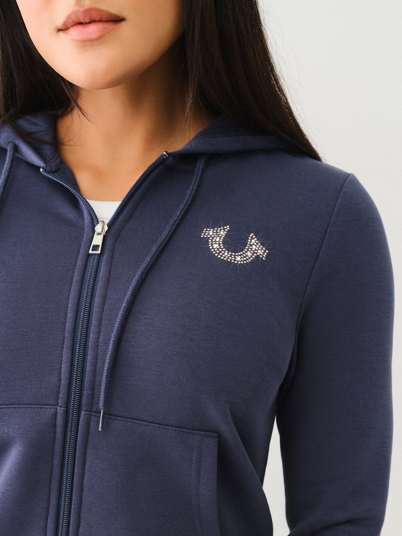 True Religion True Zip Hoodie Dress Blue