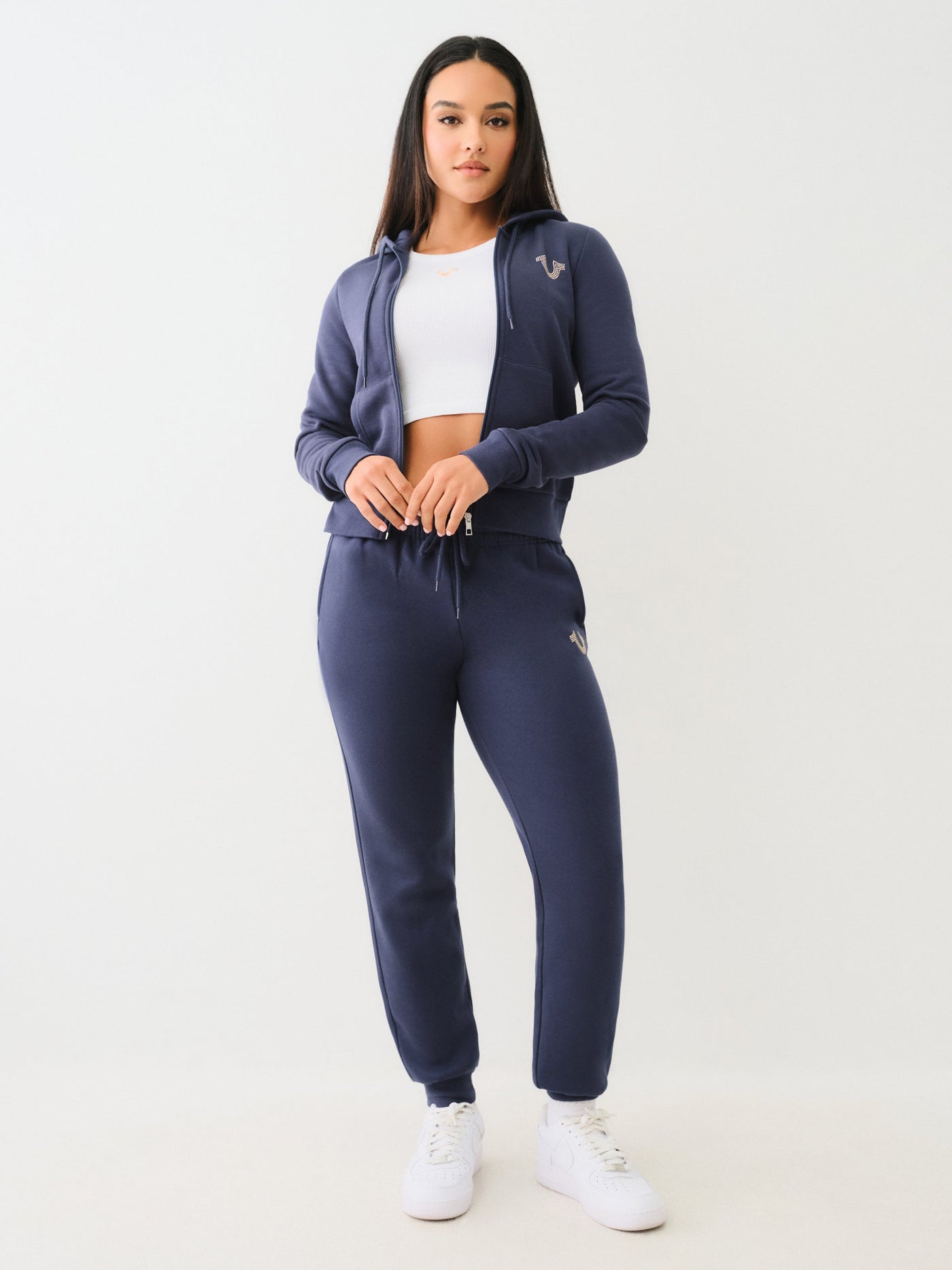 True Religion True Zip Hoodie Dress Blue