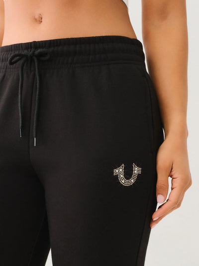 True Religion True Mid Rise Jogger Jet Black