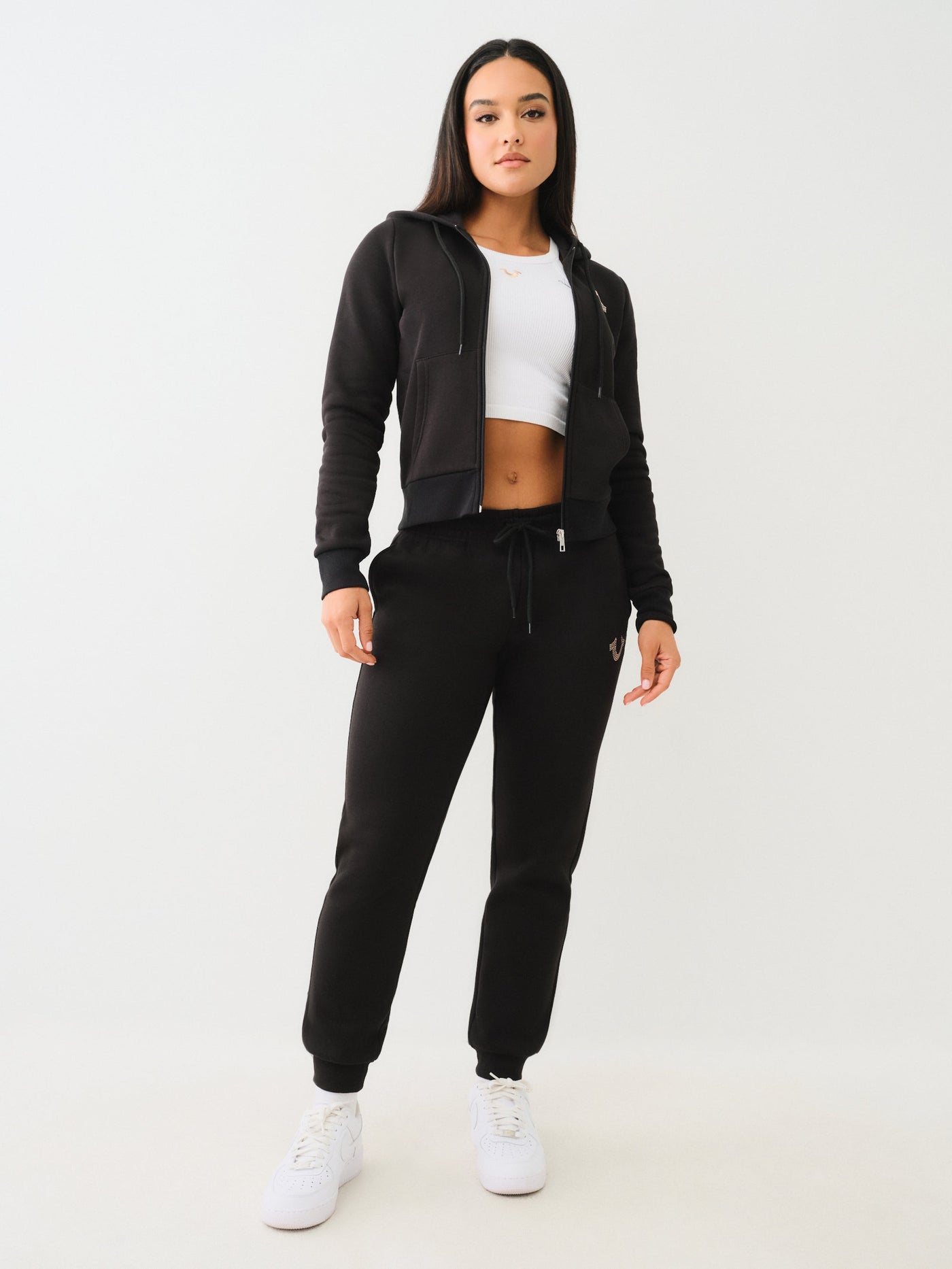 True Religion True Mid Rise Jogger Jet Black