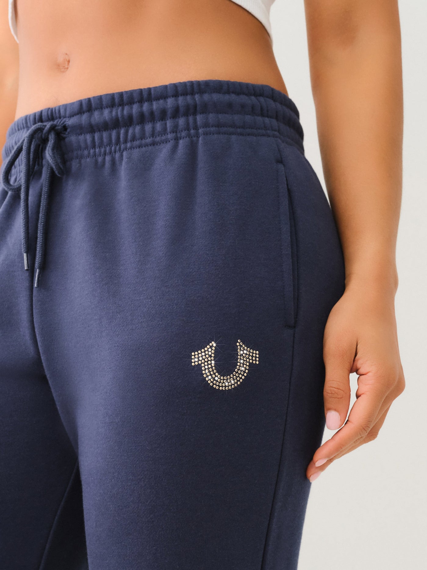 True Religion True Mid Rise Jogger Dress Blue