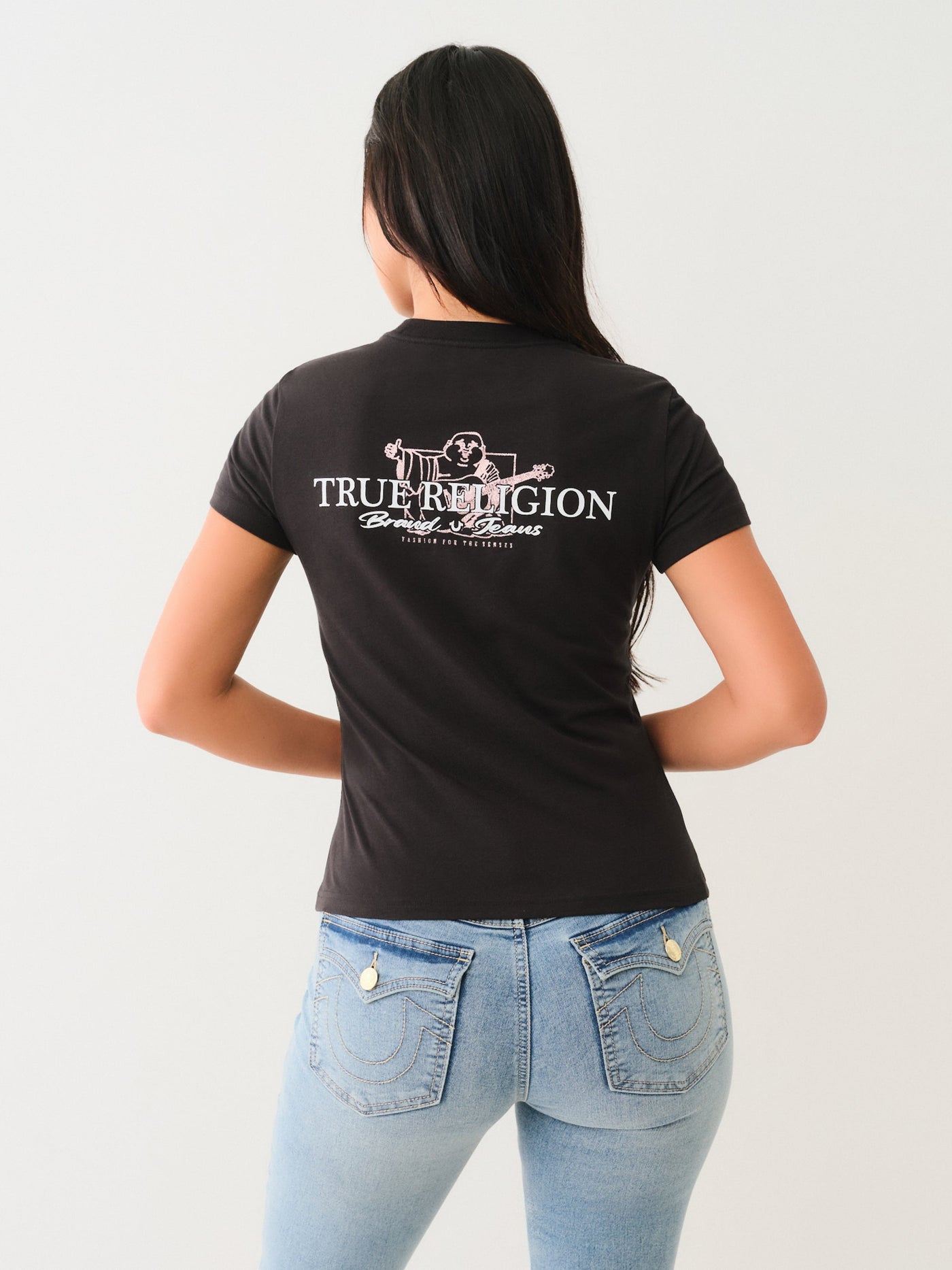 True Religion Money Buddha Ss Tee Jet Black