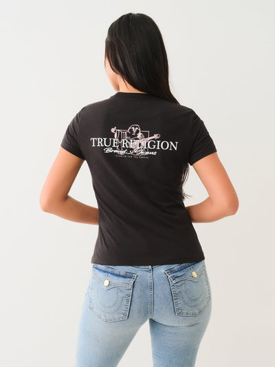 True Religion Money Buddha Ss Tee Jet Black