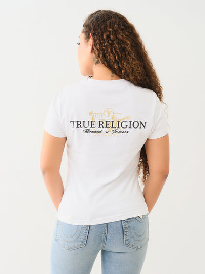 True Religion Money Buddha Ss Tee Optic White