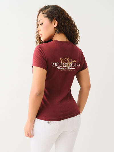 True Religion Money Buddha Ss Tee Chocolate Truffle