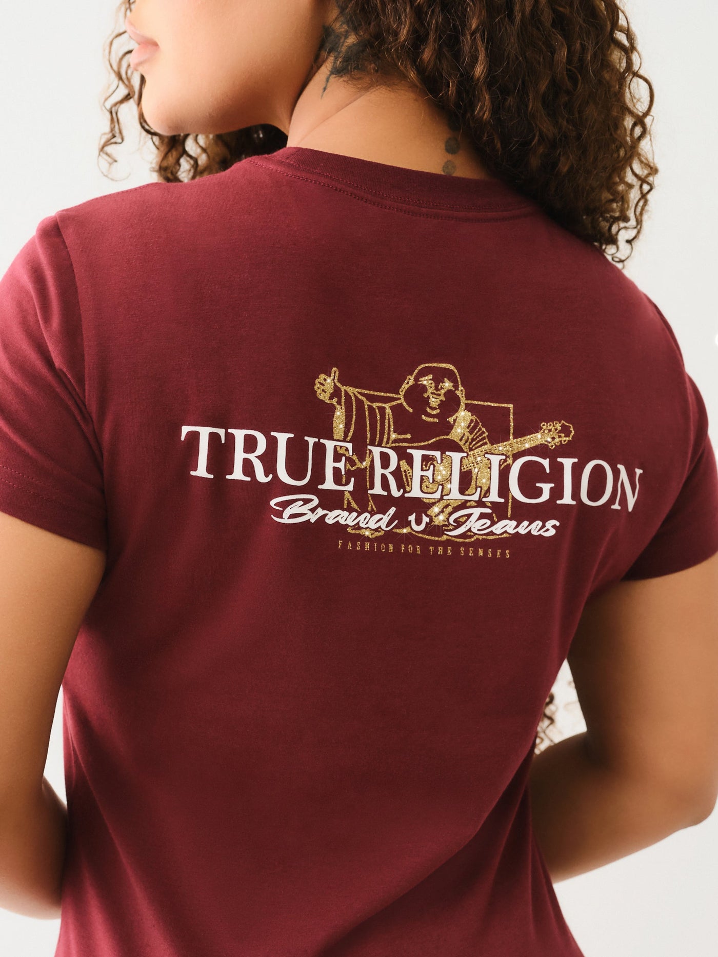 True Religion Money Buddha Ss Tee Chocolate Truffle