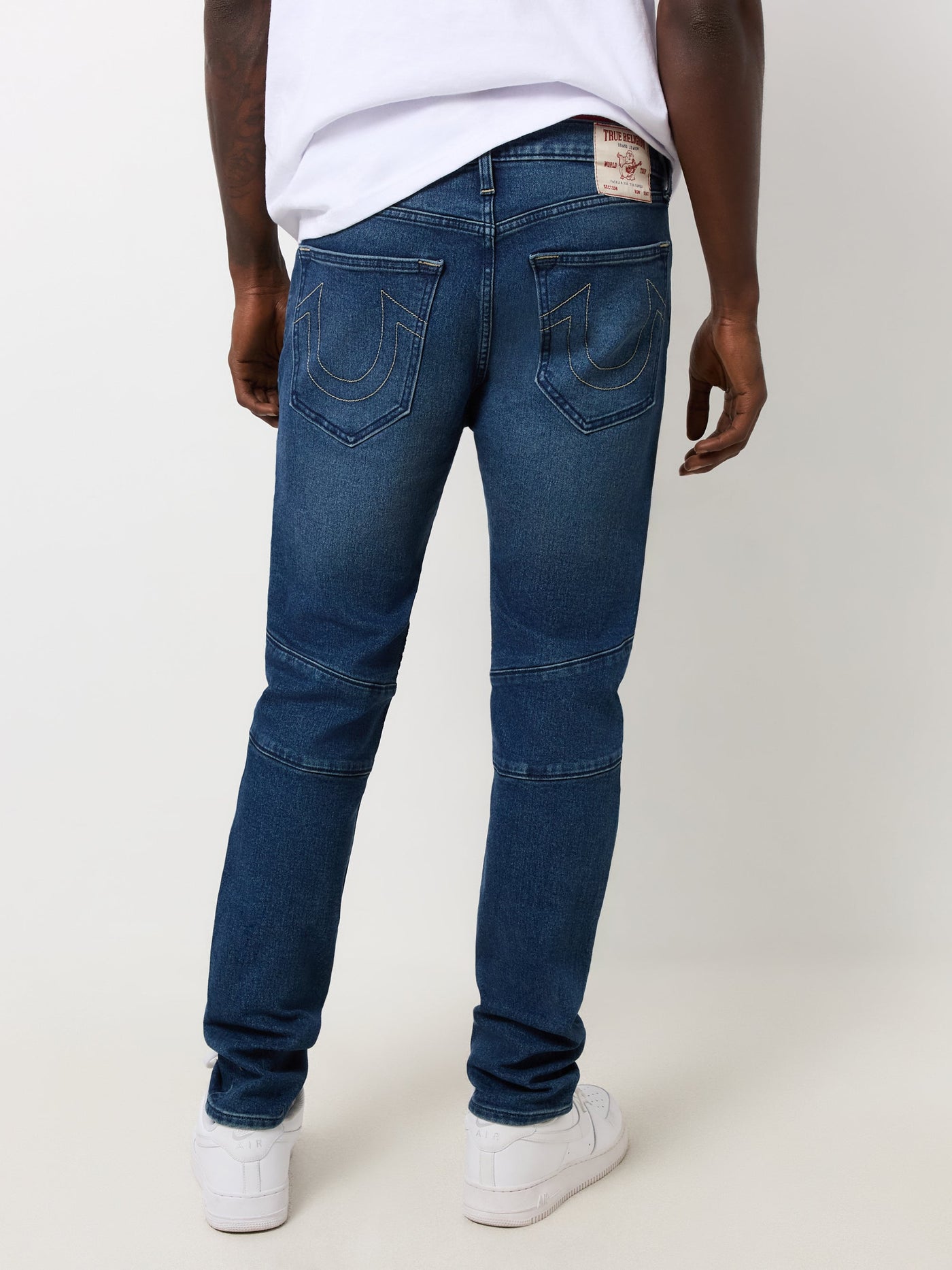 True Religion Rocco Moto Skinny Medium Blizzard Wash